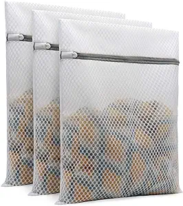 5. Much Fun Honeycomb Design Mesh Laundry Bags